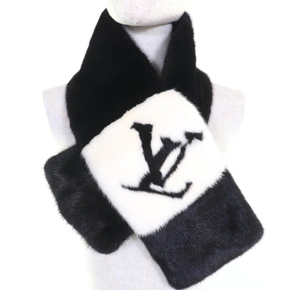 ルイヴィトン LV ロゴ ミンク マフラー