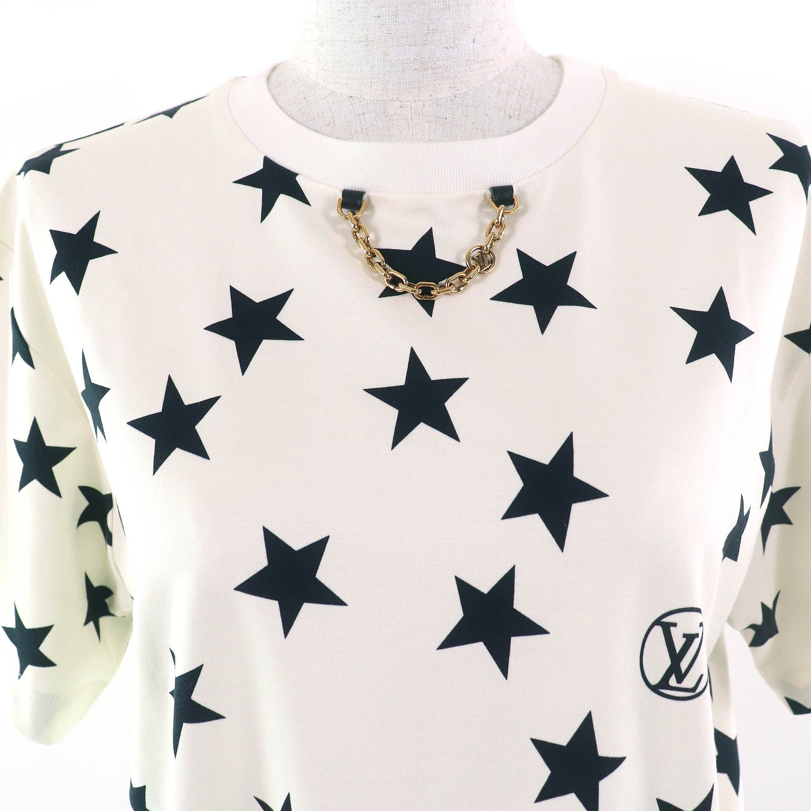 ルイヴィトン LV ロゴ スター チェーン Tシャツ