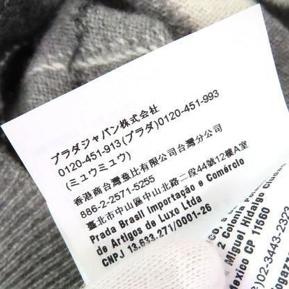 ミュウミュウ ベスト ロゴ アーガイル柄 カシミア ニットウェア