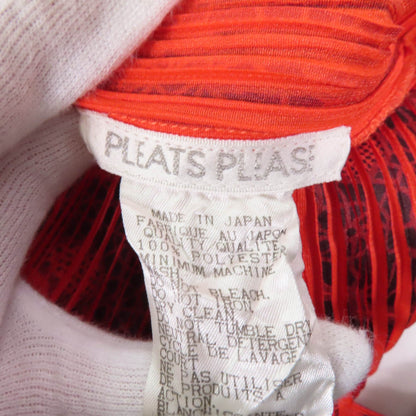 PLEATS PLEASE フローラルプリント 長袖シャツ