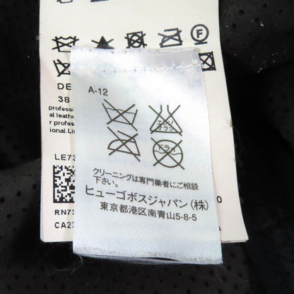 ヒューゴ ボス トレンチ コート ラム レザー