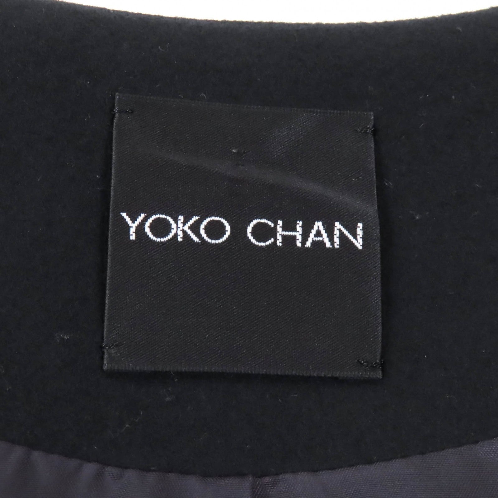 YOKO CHAN フリル デザイン ウール コート