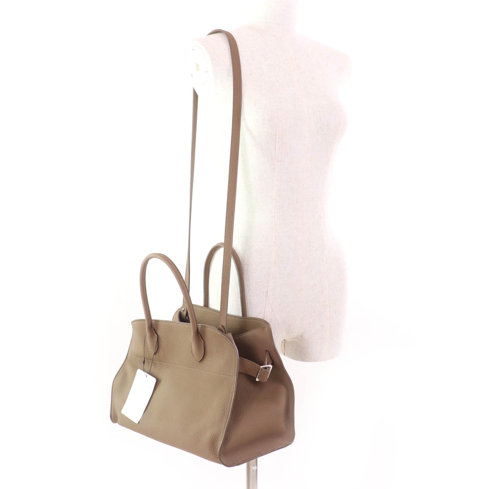 ザロウ Soft Margaux 12 カーフレザー ハンドバッグ