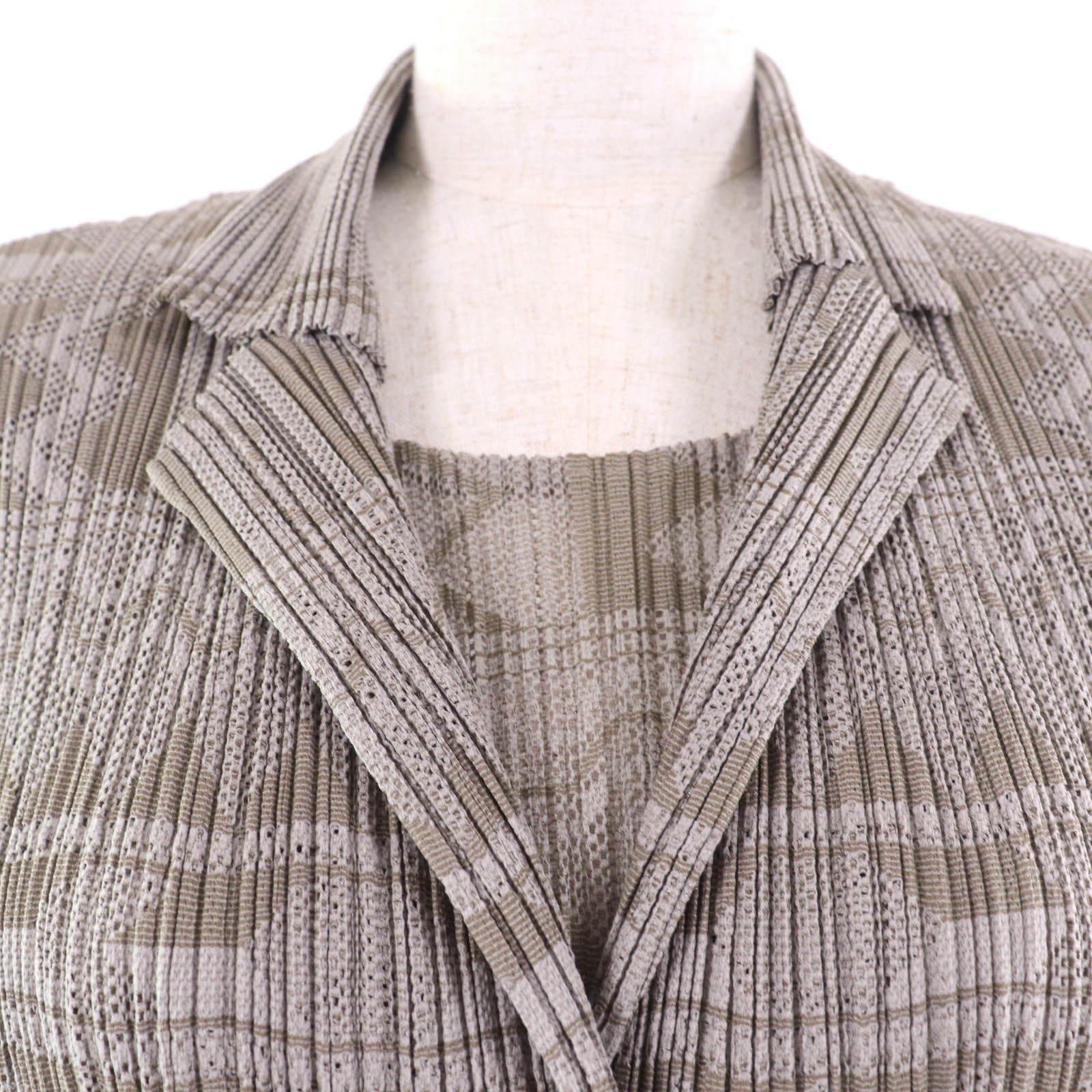 PLEATS PLEASE 幾何学模様 ツーピース セット スカート
