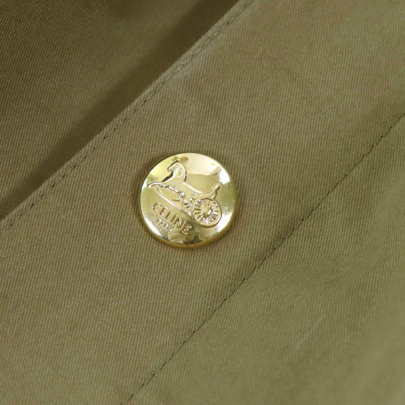 セリーヌ サファリ ドレス コットン ツイル