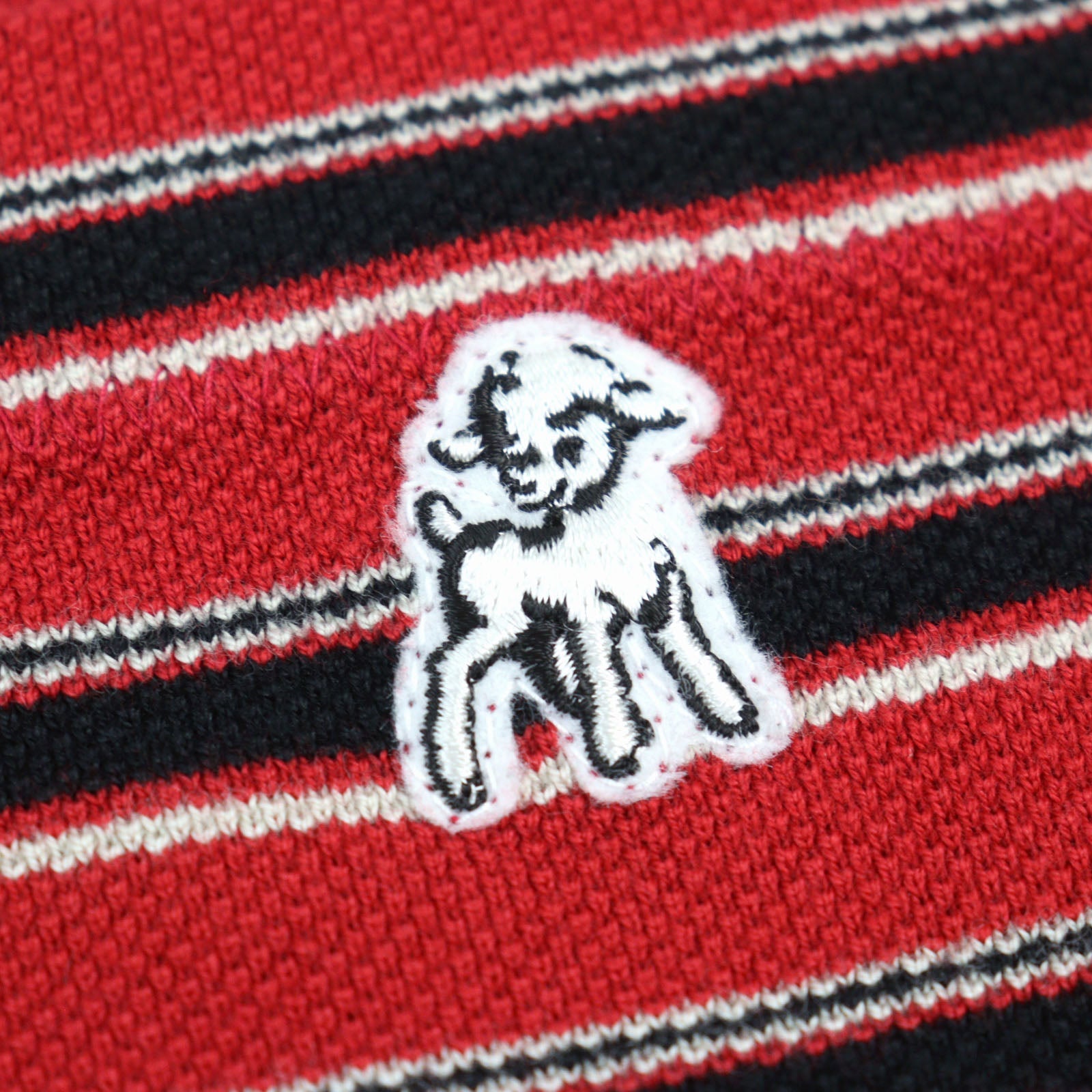 UNDERCOVER ロゴ刺繍 ボーダー ビッグコットンポロシャツ