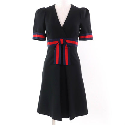 グッチ ワンピース ジャージー Vネック ドレス