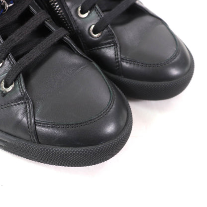 シャネル ハイカット レザー スニーカー