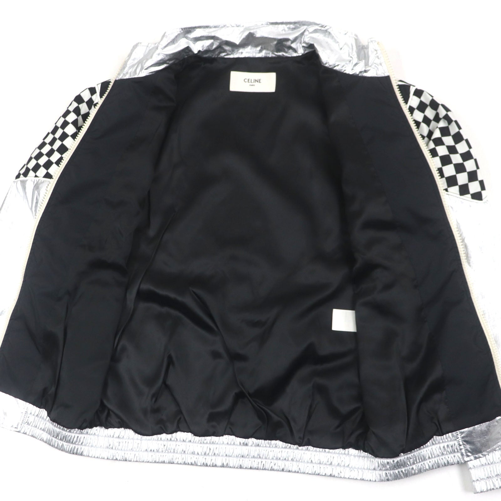 セリーヌ ブルゾン ルーズ チェッカーボード ジャケット