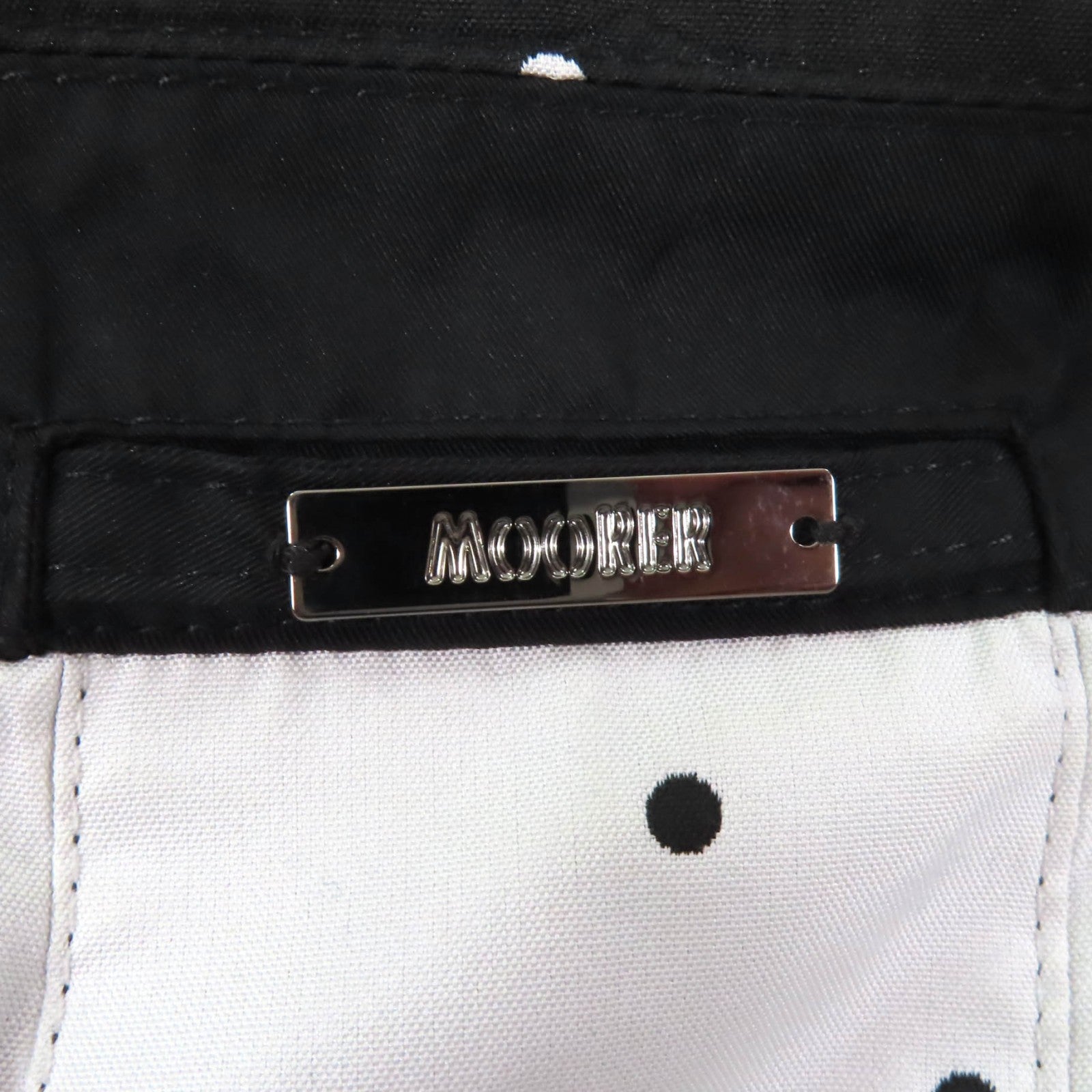 MooRER ドット柄ポリエステルコート