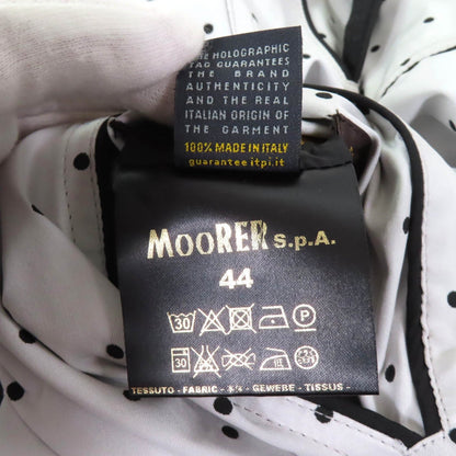 MooRER ドット柄ポリエステルコート