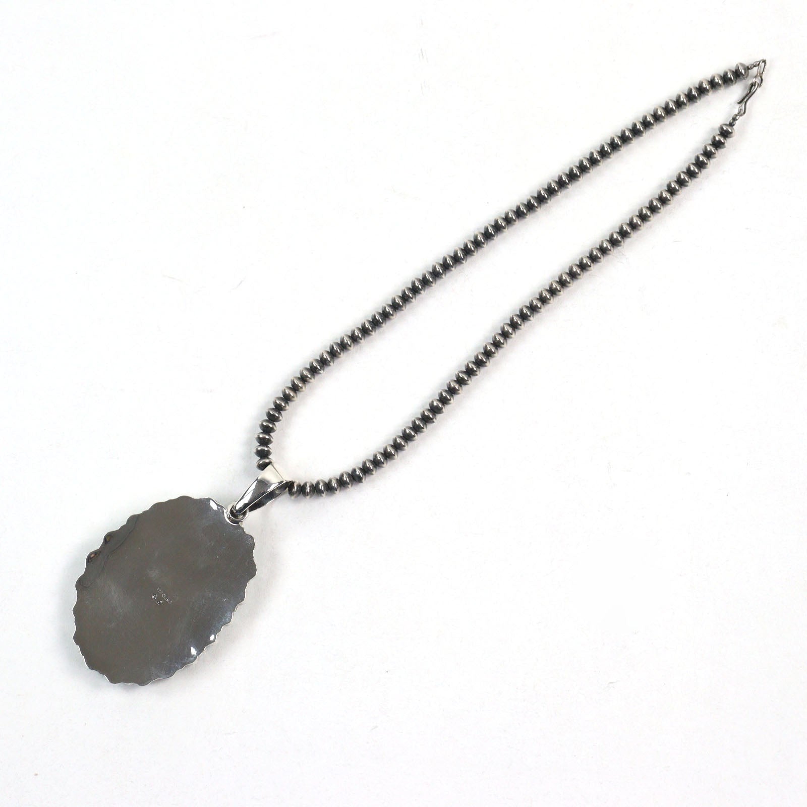 ナバホ ハンドメイド ビーズ 925 ネックレス