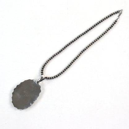 ナバホ ハンドメイド ビーズ 925 ネックレス