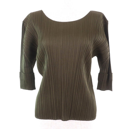 PLEATS PLEASE ポリエステルTシャツ