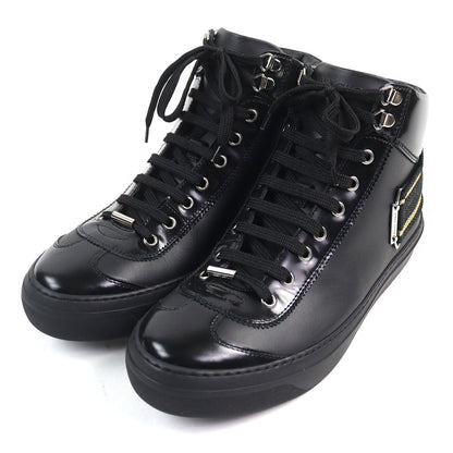 Jimmy Choo アーガイルストラップレザースニーカー