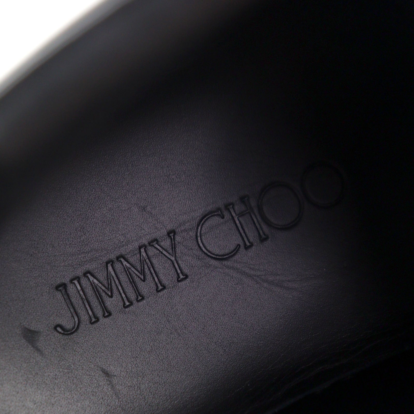 Jimmy Choo アーガイルストラップレザースニーカー