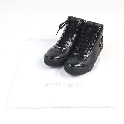 Jimmy Choo アーガイルストラップレザースニーカー
