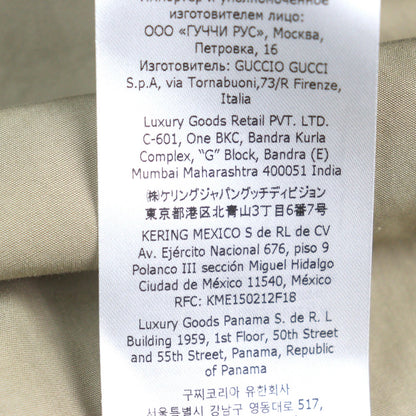 グッチ 刺繍ロゴ 長袖コットンシャツ