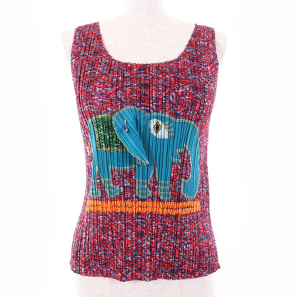 PLEATS PLEASE ガネーシャシリーズ ポリエステルTシャツ
