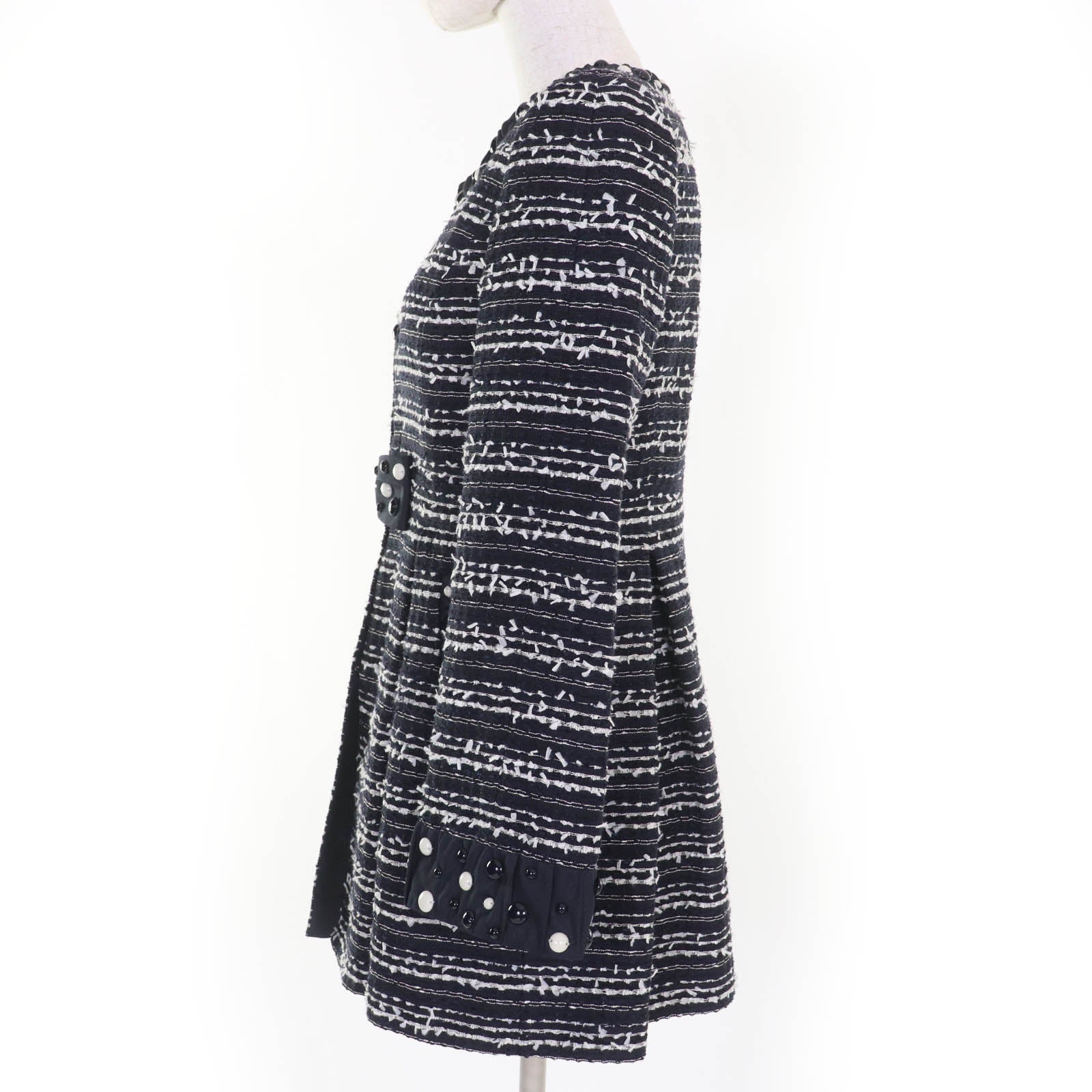 TO BE CHIC ノーカラー コットン コート