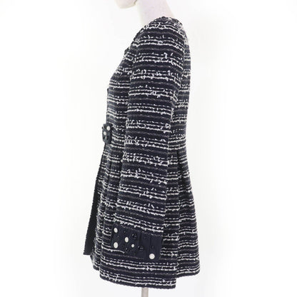 TO BE CHIC ノーカラー コットン コート