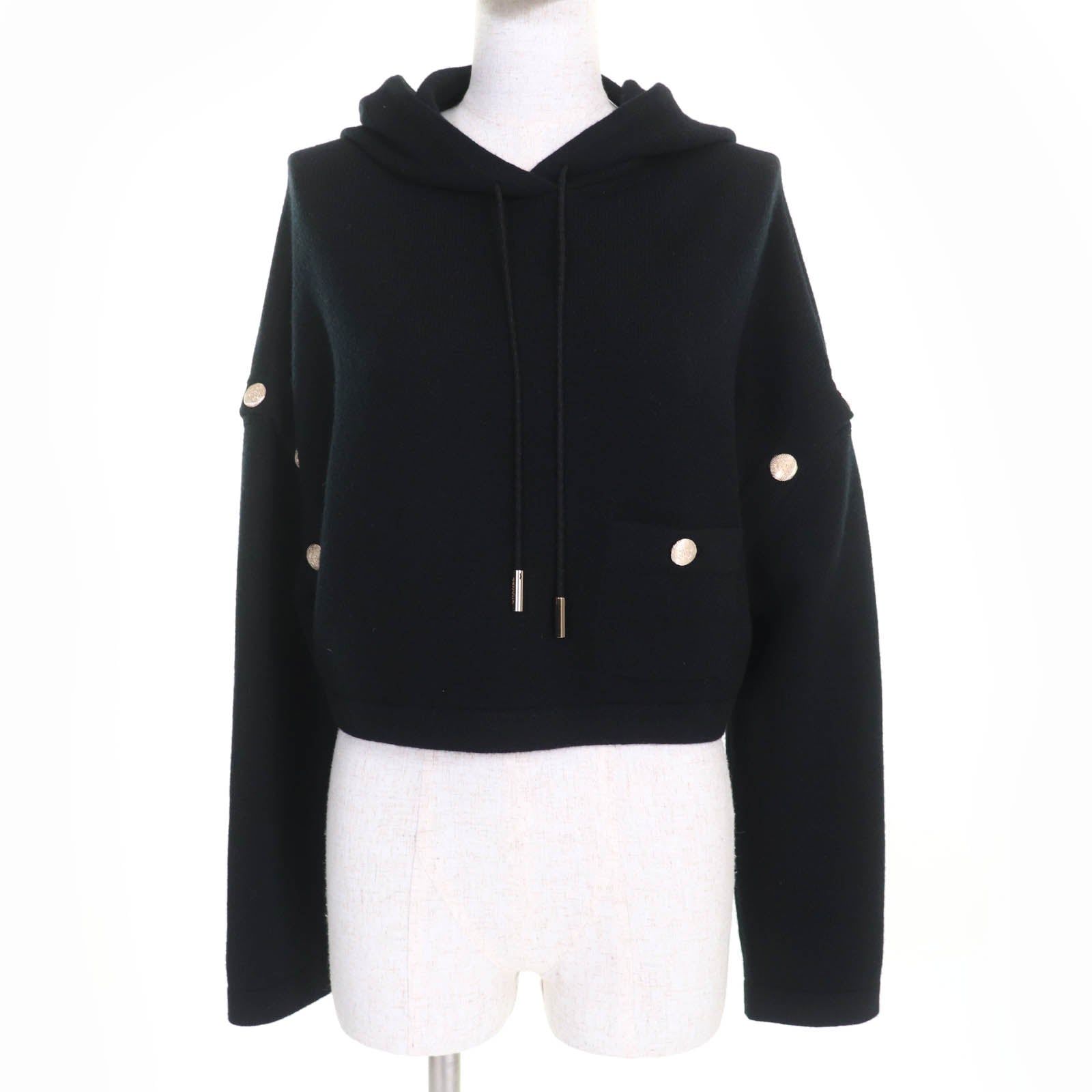 シャネル COCO マーク ボタン カシミヤ 2way ニット