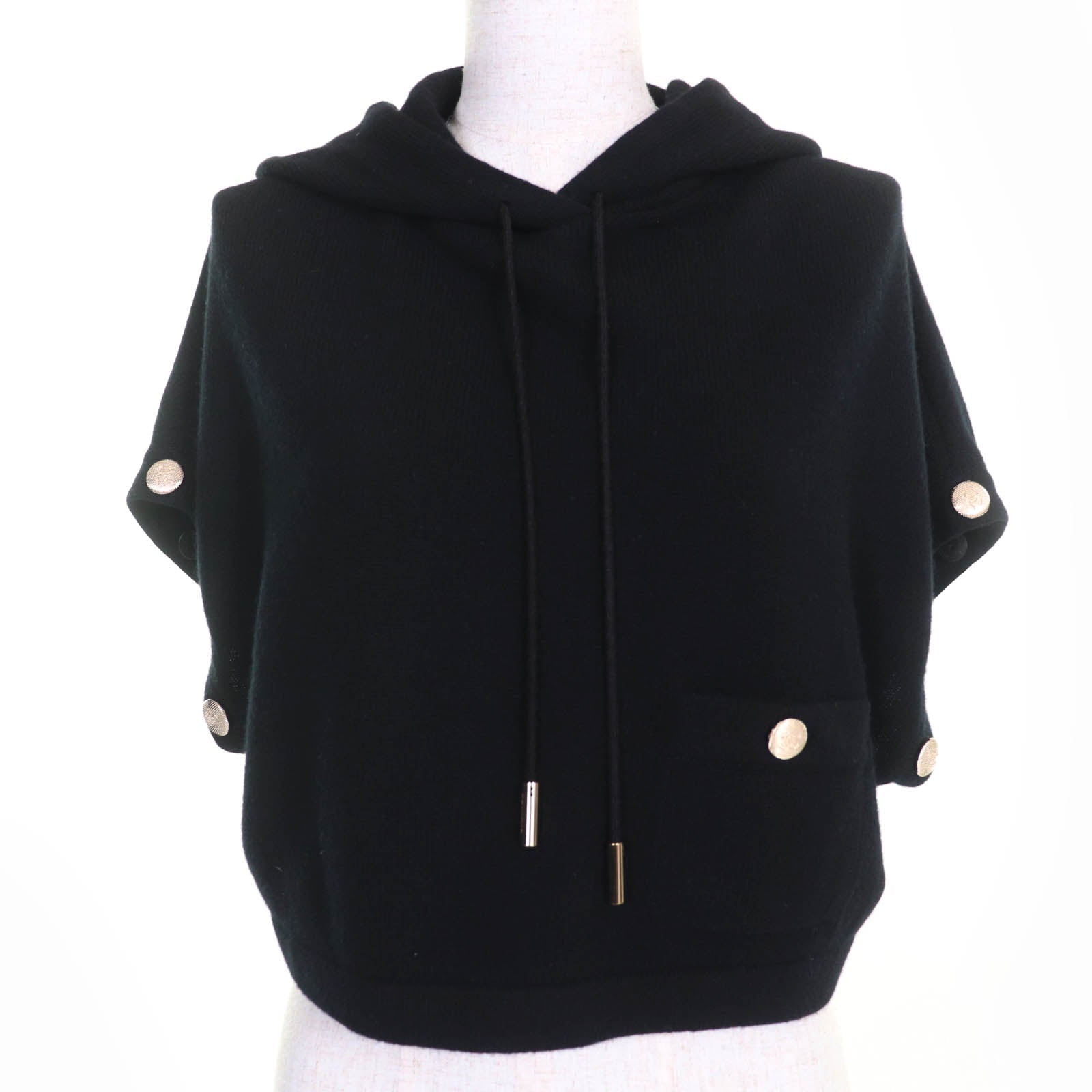 シャネル COCO マーク ボタン カシミヤ 2way ニット