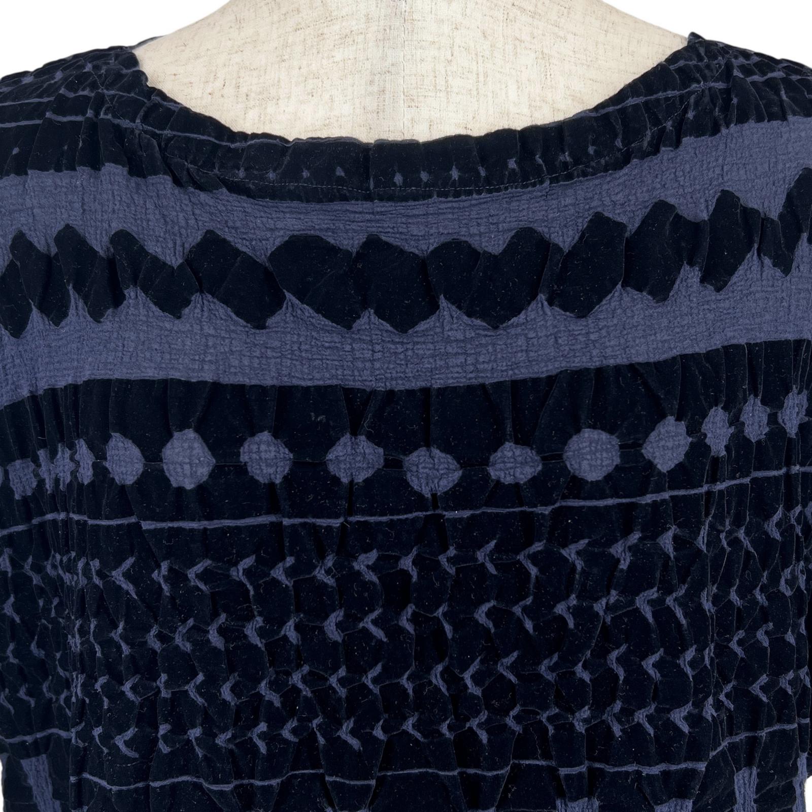 me ISSEY MIYAKE Cauliflower ベルベット ドレス コットン