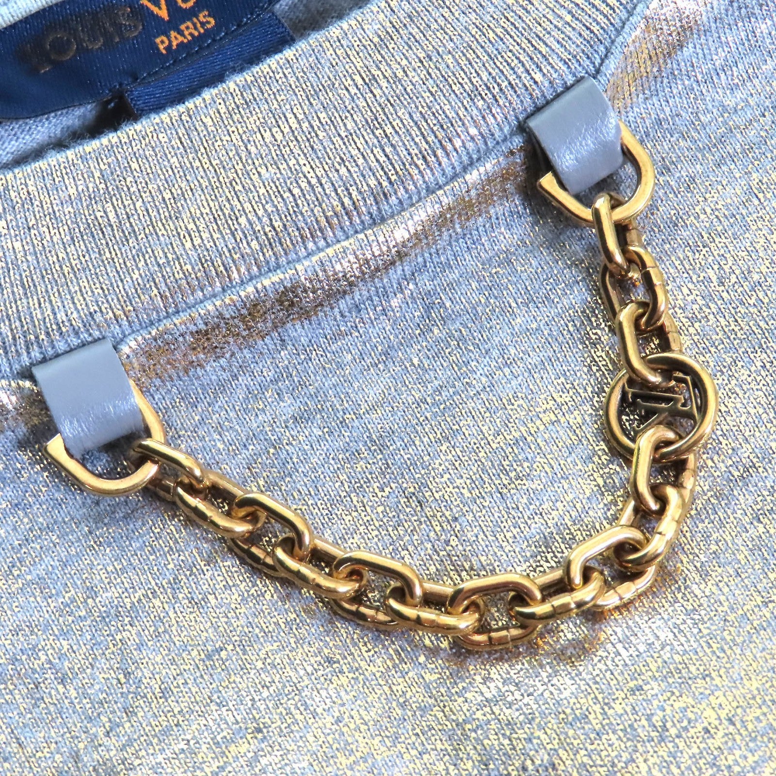 ルイヴィトン LV ロゴ チェーン ラム Tシャツ
