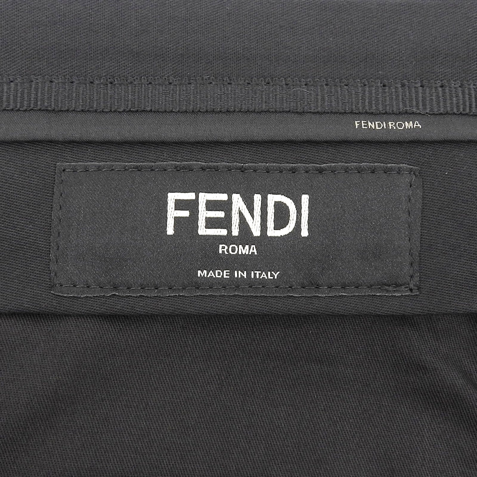 フェンディ FF ロゴ 刺繍 シャドー ストライプ ショーツ