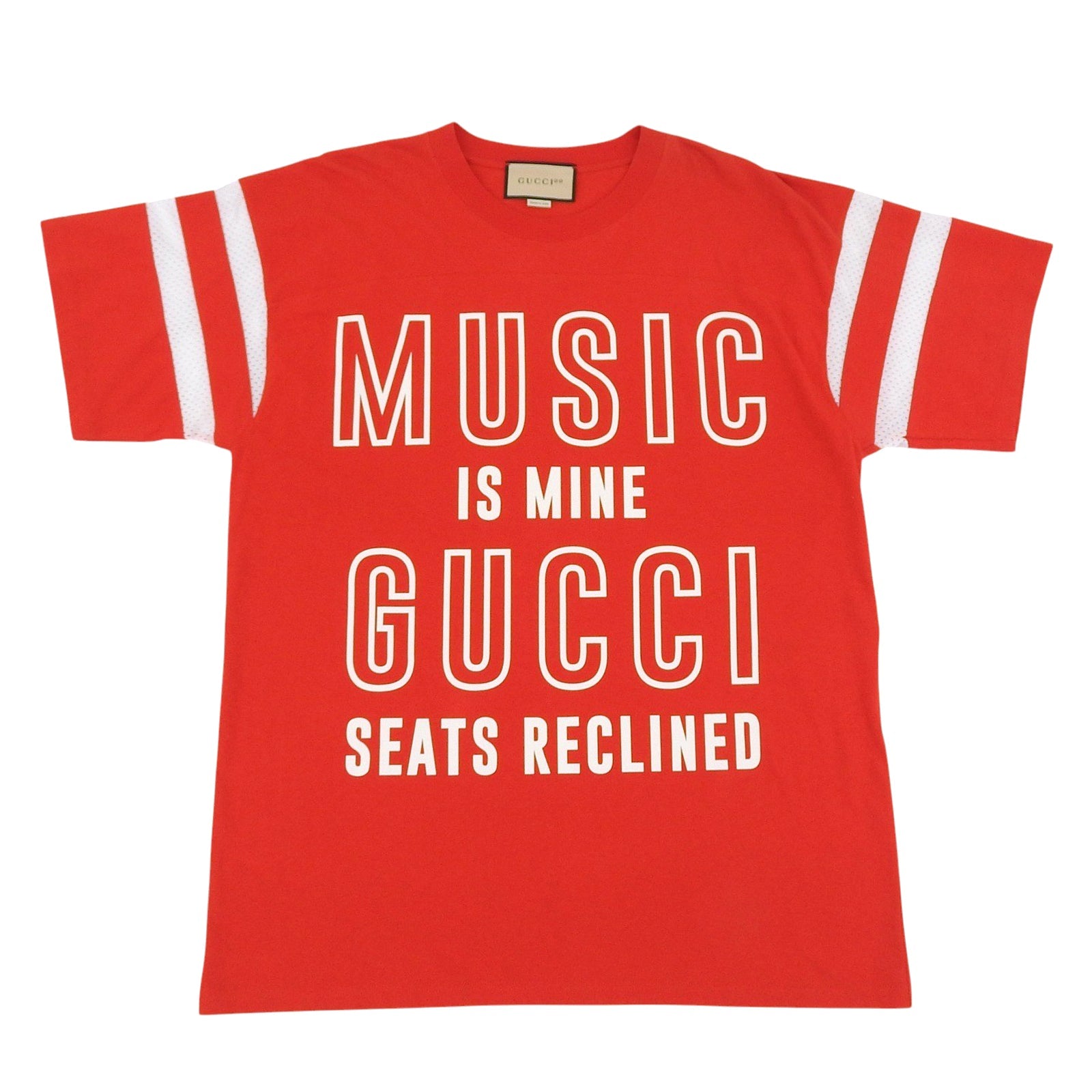 グッチ 100周年 メッシュ スリーブ Tシャツ