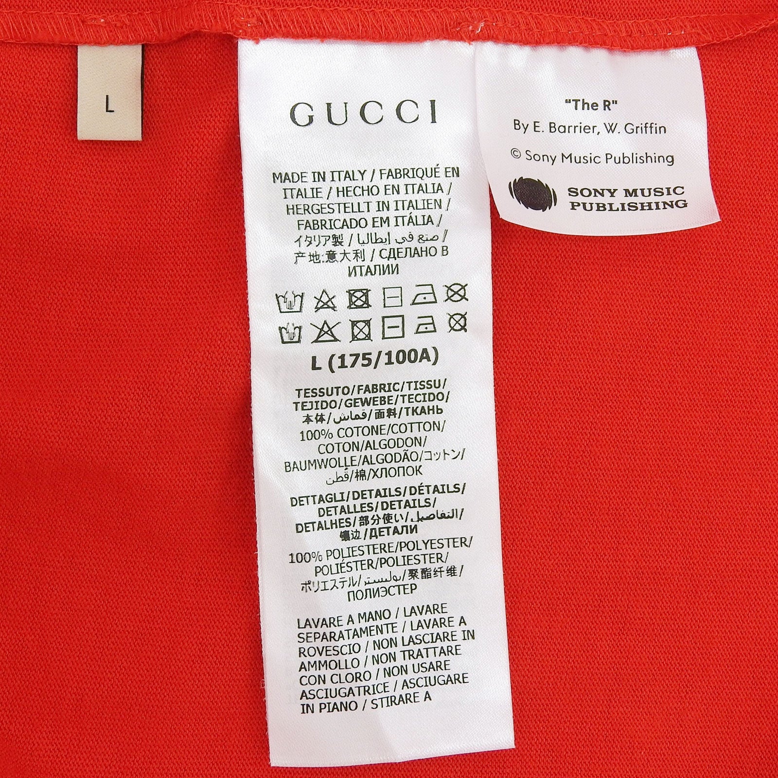 グッチ 100周年 メッシュ スリーブ Tシャツ