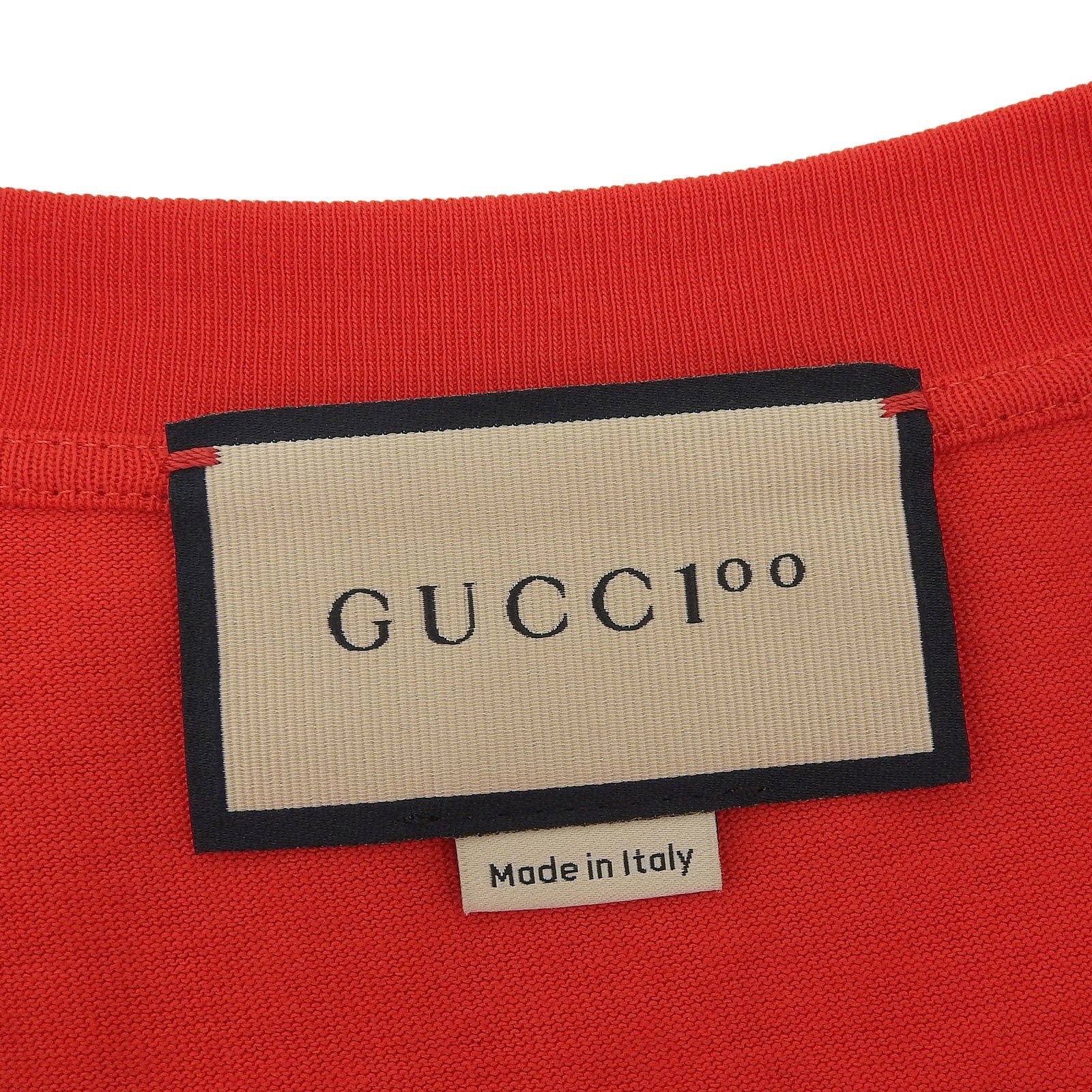 グッチ 100周年 メッシュ スリーブ Tシャツ