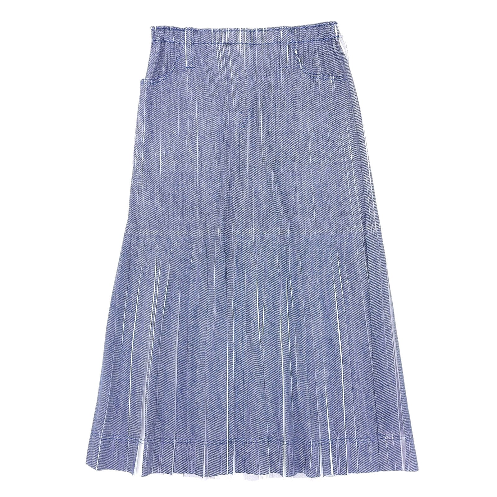 PLEATS PLEASE デニムプリーツスカート