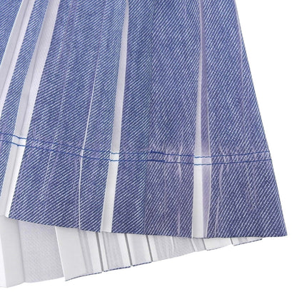 PLEATS PLEASE デニムプリーツスカート