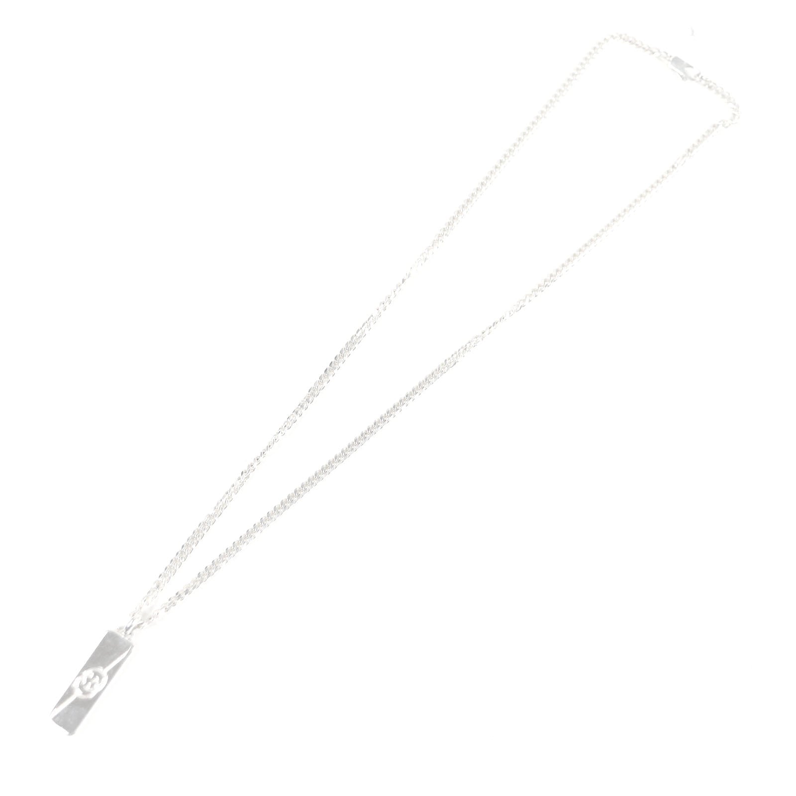 グッチ ダイアゴナル インターロッキング G AG925 ネックレス