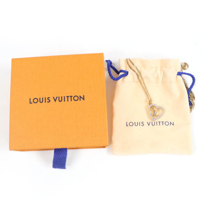 ルイヴィトン マイ LV ハート ラインストーン ネックレス