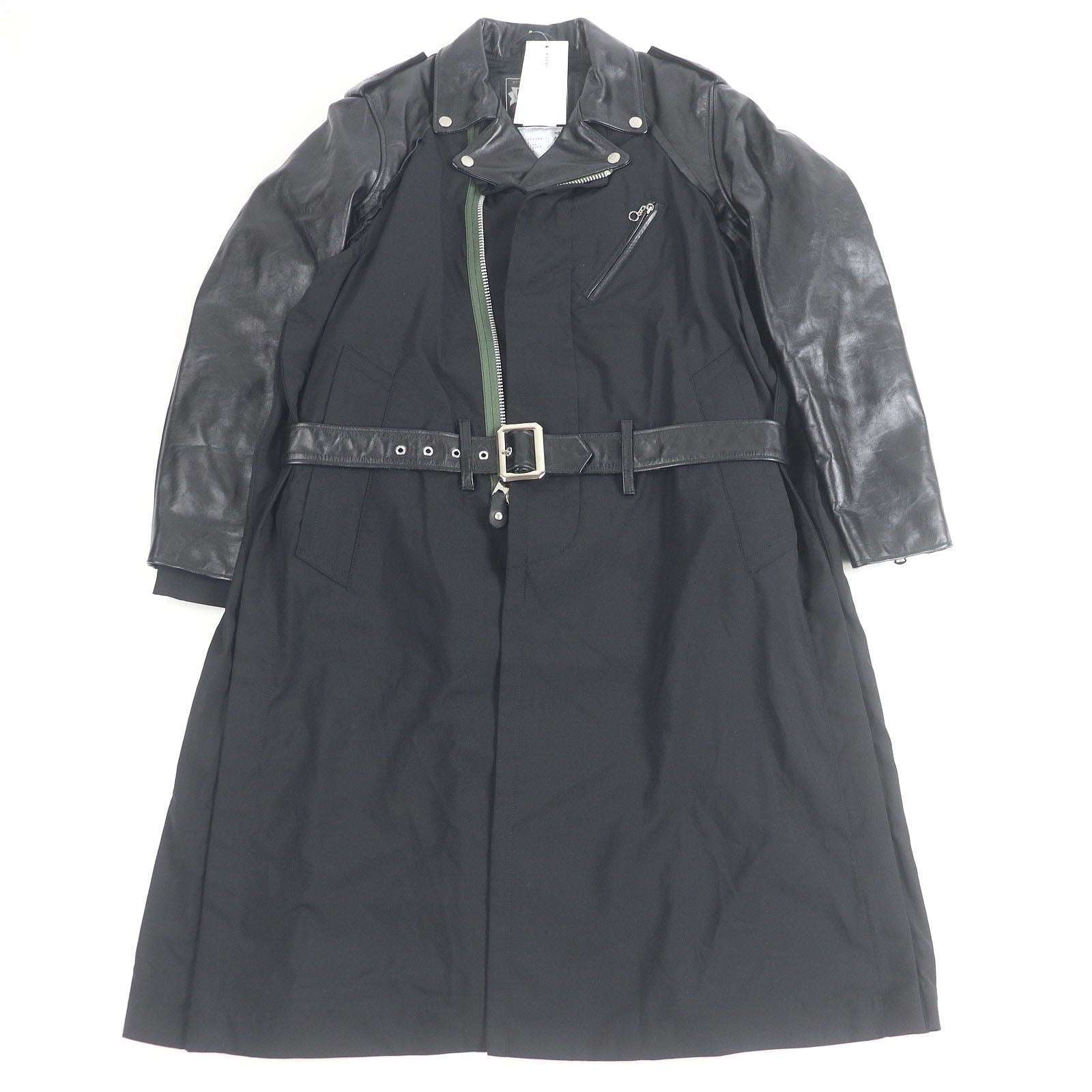 Sacai Schott レザー スーツ コート