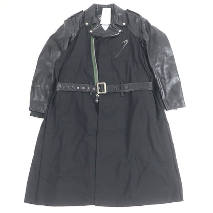 Sacai Schott レザー スーツ コート