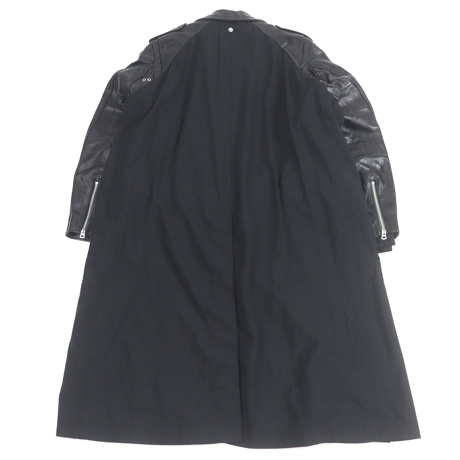 Sacai Schott レザー スーツ コート