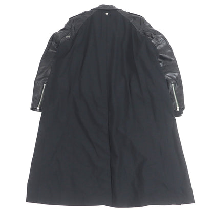 Sacai Schott レザー スーツ コート