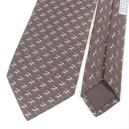 エルメス ジョッキー & トイ ホース シルク タイ