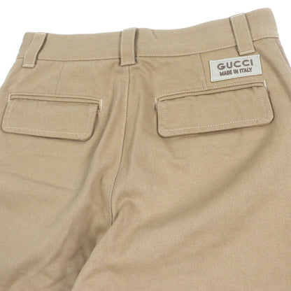 グッチ エンボス GG ロゴ オーガニック コットン デニム パンツ