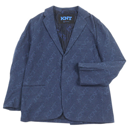 Kiton オールオーバーロゴ プリント テーラード ジャケット