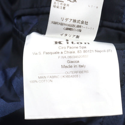 Kiton オールオーバーロゴ プリント テーラード ジャケット