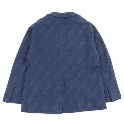 Kiton オールオーバーロゴ プリント テーラード ジャケット