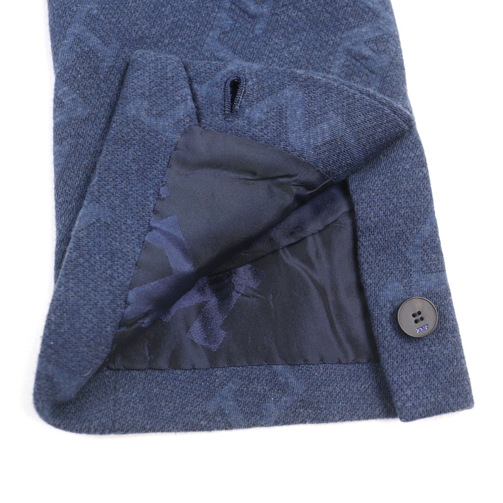 Kiton オールオーバーロゴ プリント テーラード ジャケット