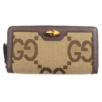 グッチ バンブー ジャンボ GG キャンバス ウォレット