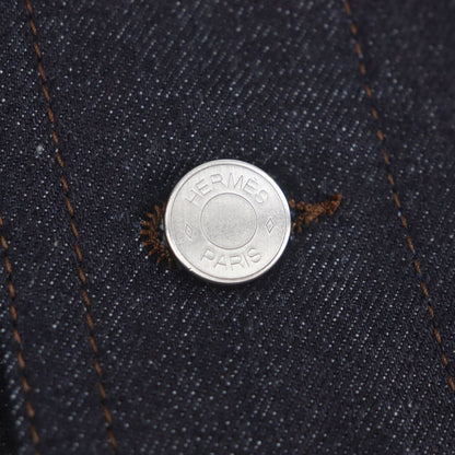 エルメス アンコン オ カレ コットン デニム ジャケット