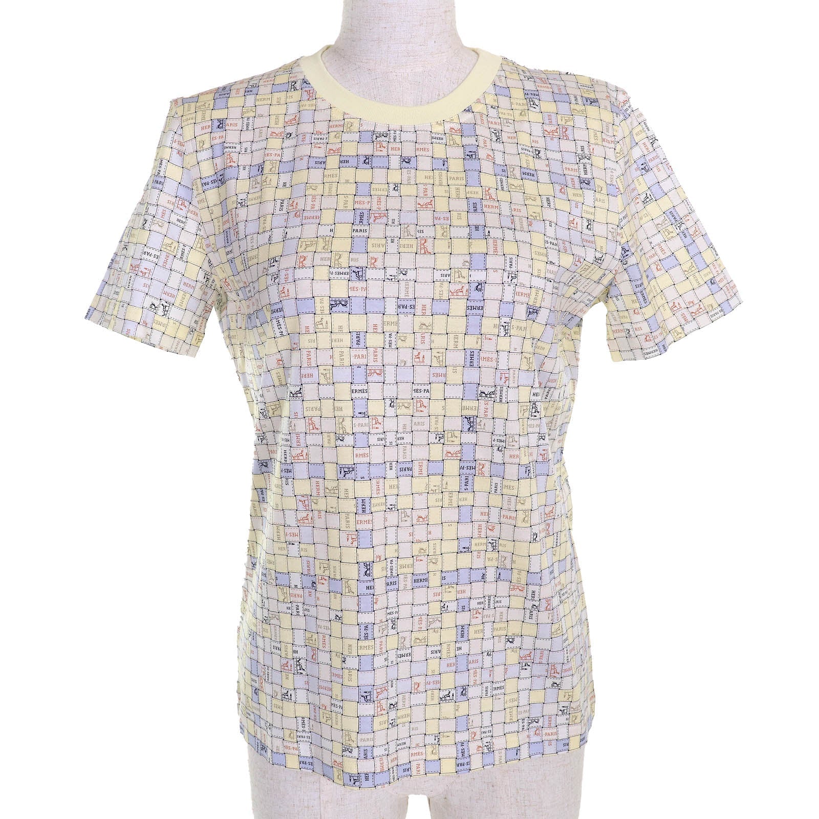 エルメス ボルデュック オ カレ コットン Tシャツ
